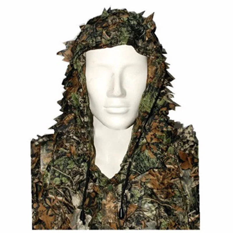 Unisex Chasse Top Paintball Ghillie Suit Camouflage 3d Leaf Realtree Sniper Outdoor Recreation Adventure Hunting Clothes