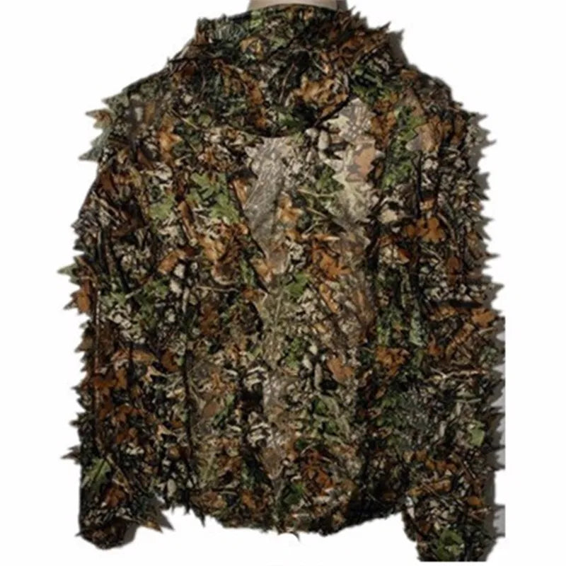 Unisex Chasse Top Paintball Ghillie Suit Camouflage 3d Leaf Realtree Sniper Outdoor Recreation Adventure Hunting Clothes