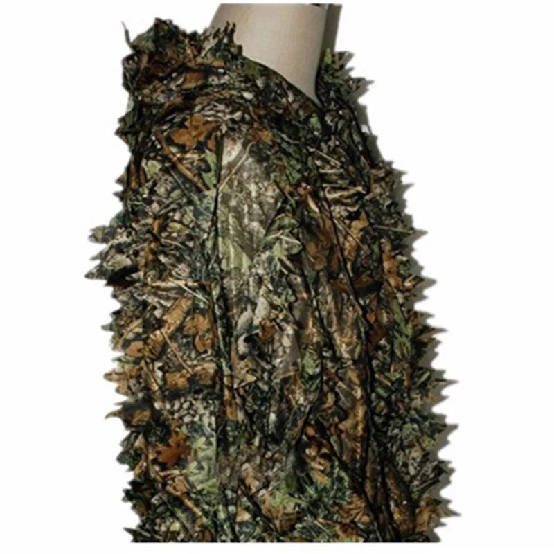 Unisex Chasse Top Paintball Ghillie Suit Camouflage 3d Leaf Realtree Sniper Outdoor Recreation Adventure Hunting Clothes