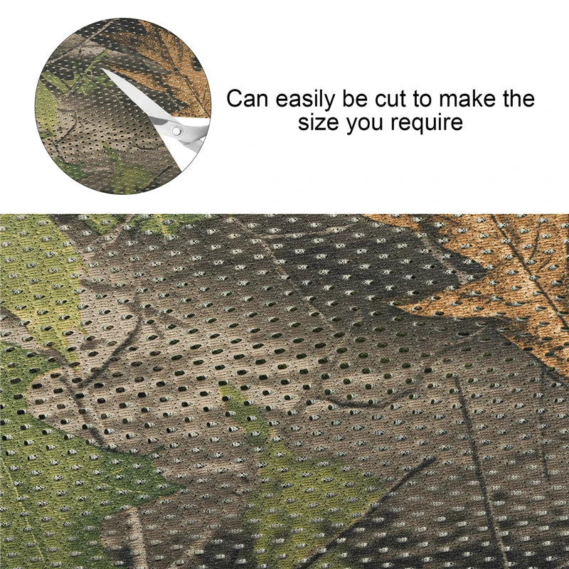 Quiet Camouflage Netting Hunting Duck Blinds Cover Bird Watching Shooting Outdoor Photography Camo  Mesh Cloth Shelter