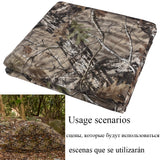 Camouflage Netting 59" W 1.5m Camo Burlap Camouflage Netting Cover Army Military Mesh Fabric Cloth Material for Hunting Blind