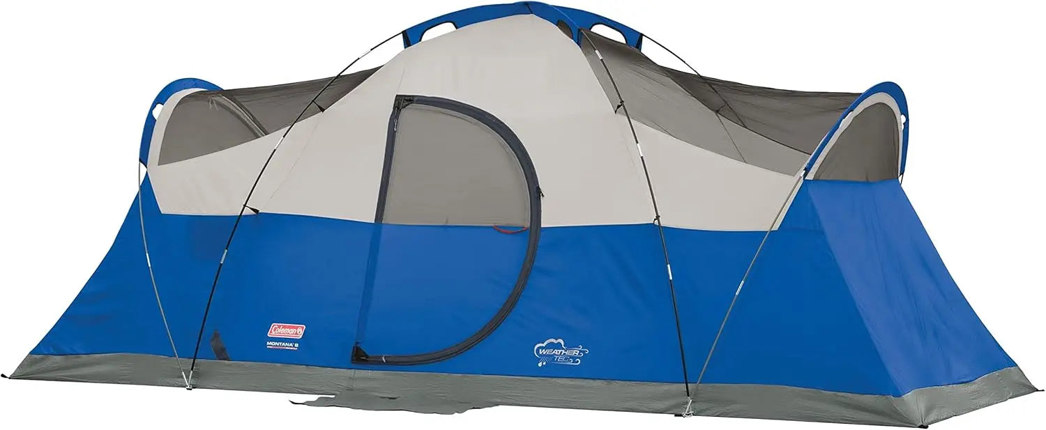 Coleman Montana Camping Tent, 6/8 Person Family Tent with Included Rainfly, Carry Bag, and Spacious Interior, Fits Multiple Quee