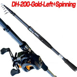 Ultralight Carbon Spinning Fishing Rod Combo 1.8m-3.0m Lure Pole M Action 2000 3000 4000Series Carp Feeder Reel for All Waters