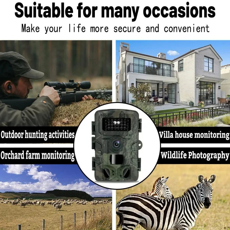 Hunting Trail Camera Night Vision Wildlife Camera With Motion Activated Outdoor Trail Camera Trigger Wildlife Scouting