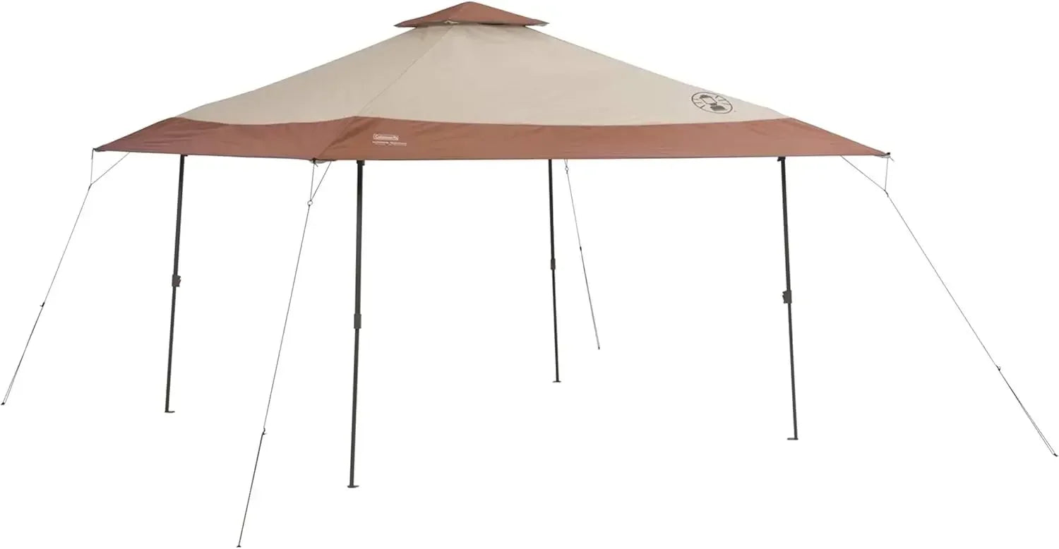 Coleman 13x13ft Instant Canopy Sun Shelter, Portable Shade Tent Sets Up in 3 Minutes, Vented Roof for Airflow, Great for Campsit