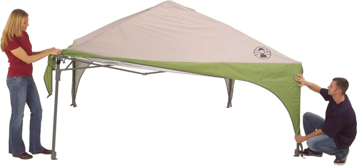 Coleman Canopy Sun Shelter with Instant Setup, Sun Shelter with Wheeled Carry Bag Sets Up in About 3 Mins, 7x5ft, 10x10ft, or 12