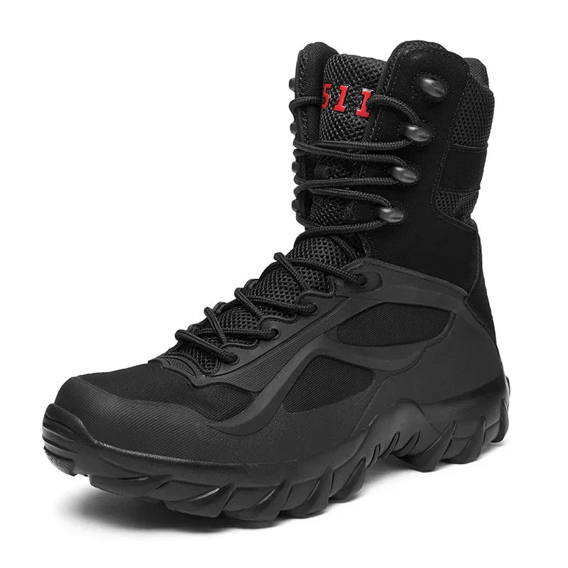 Men's Boot Combat Mens Ankle Boot Tactical Big Size Boot Male Shoes Work Safety Shoes Motocycle Outdoor Boots