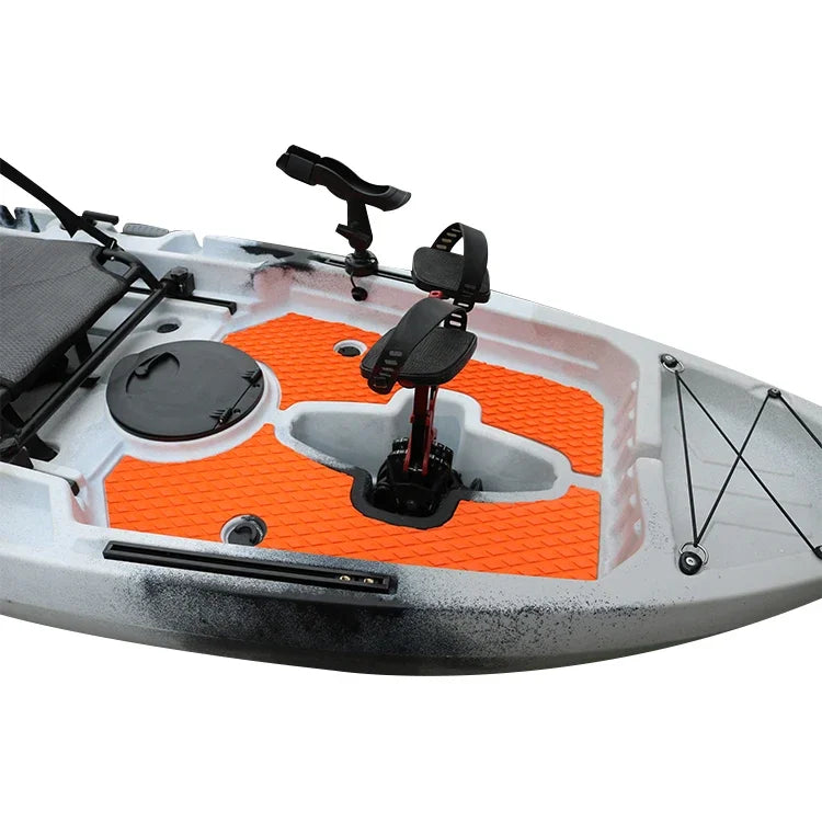 Plastic Fishing Kayak with Pedal Drive Fishing Boat Single Seat Sit on Top Pedal Kayak PE 8FT CE Certificate VK 1pcs