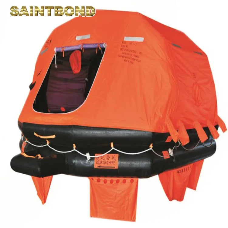 Self Inflating Emergency Throw-overboard Inflatable 6 Persons SOLAS CSM Raft Liferaft Valise 6 Man Life Rafts