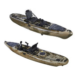 Whitewater Raft Fiber Glass Boat Single Sit on Top Fishing Kayak with High Seat Rail for Fish