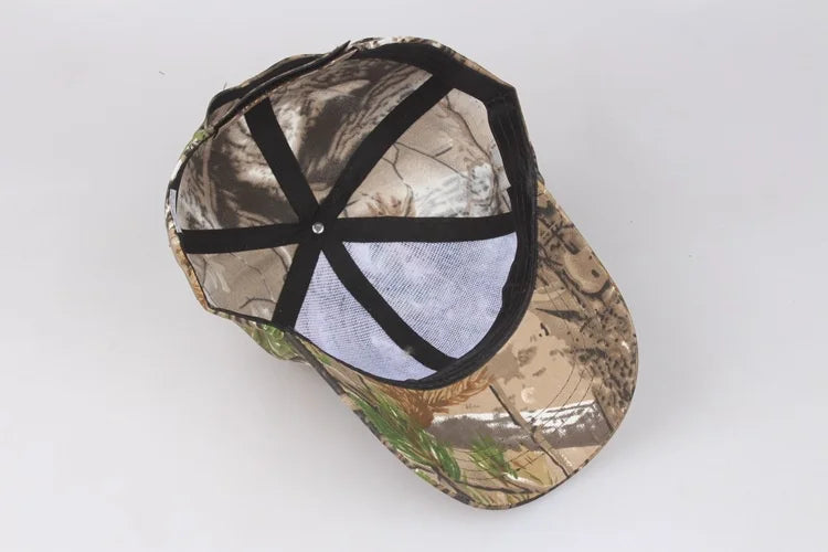 Men Outdoor Cap Hunting Real Tree Camouflage Camo cap Adult Leaves Baseball Cap Hiking hat casual dad hat Adjustable