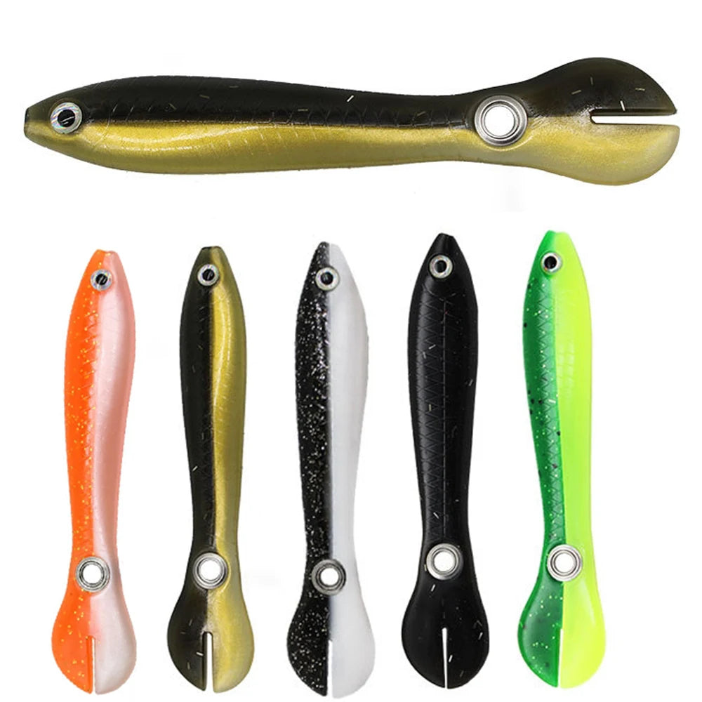 Good Quality Professional Shad Fishing Lure 5Pcs Soft 10cm Silicone Baits Swimbait Jigging Lure Artificial Baits 5pcs