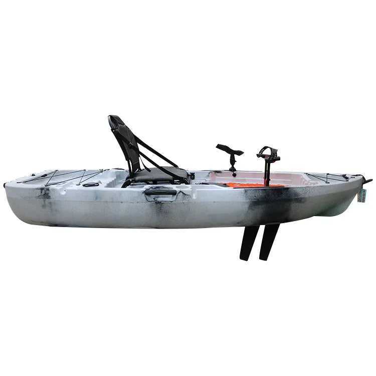 Plastic Fishing Kayak with Pedal Drive Fishing Boat Single Seat Sit on Top Pedal Kayak PE 8FT CE Certificate VK 1pcs