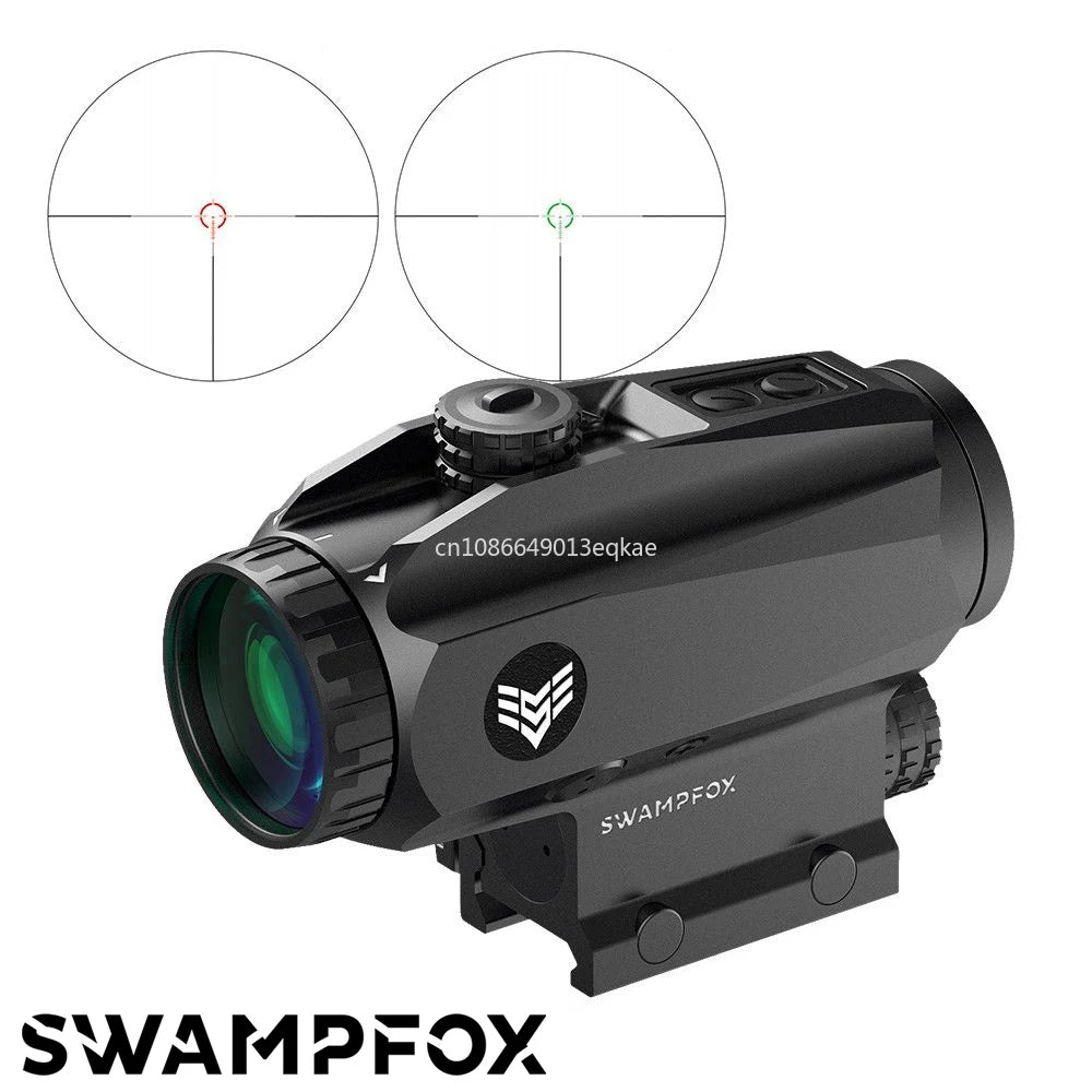 Original SWAMPFOX TRIHAWK 3X30 Prism Scope 3X Magnifier Red/Green MOA/BDC Reticle Shake Wake for 5.56 .308 Rifle Scopes