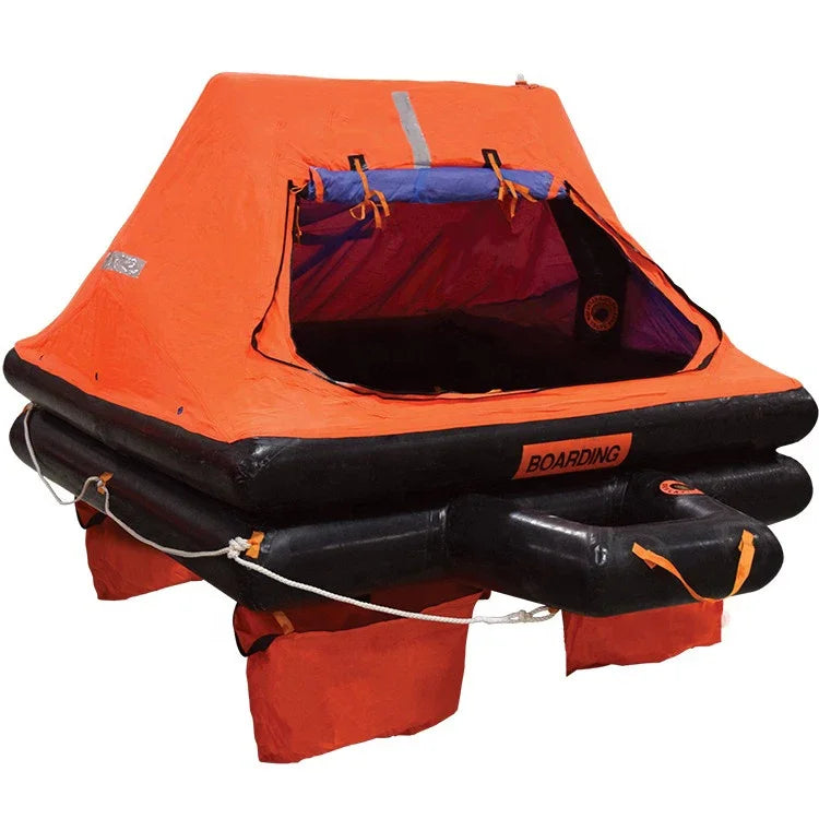 8P 12P 16P Inflatable ocean boat emergency rescue life float raft for sale