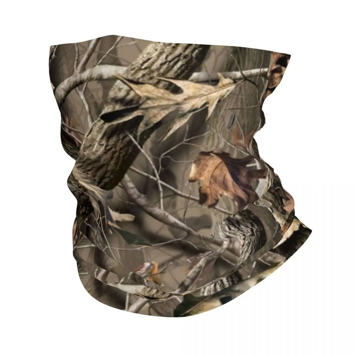 Real Tree Camouflage Bandana Neck Gaiter Printed Wrap Mask Scarf Multifunction Cycling Scarf Running For Men Adult Windproof