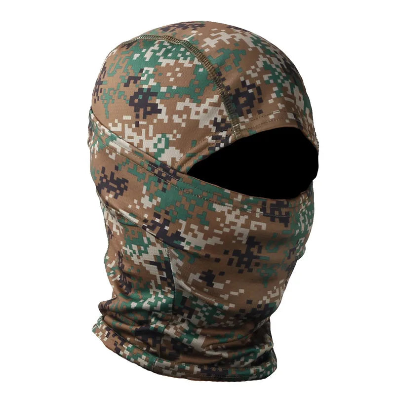 Camouflage Balaclava Hat Cycling Full Face Mask Outdoor Sports Hunting Hiking Ski Mask motorcycle Helmet Inner Cap  ﻿