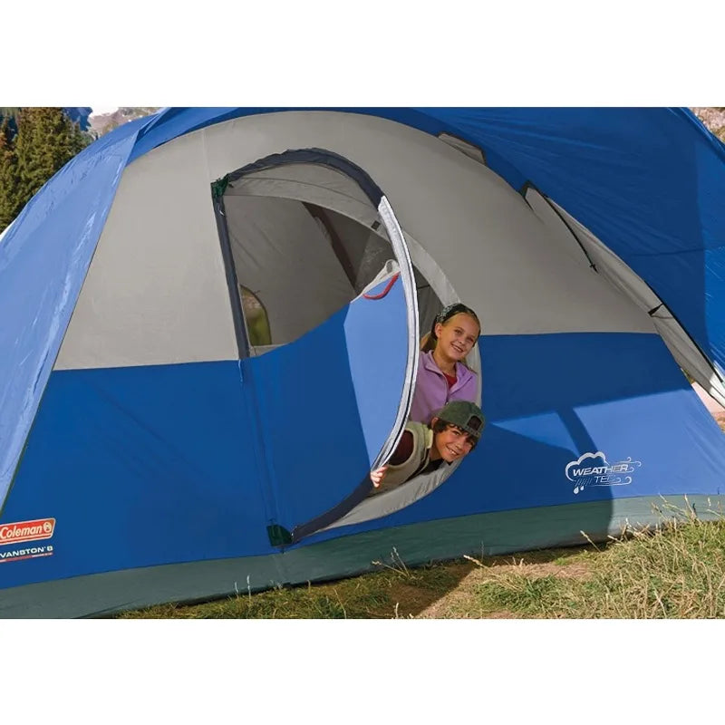 Coleman Montana Camping Tent, 8 Person Family Tent with Included Rainfly, Carry Bag, and Spacious Interior, Fits Multiple Queen