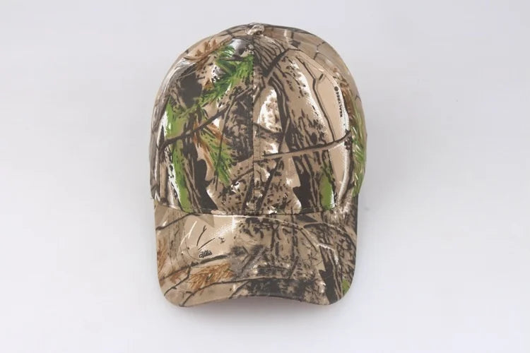 Men Outdoor Cap Hunting Real Tree Camouflage Camo cap Adult Leaves Baseball Cap Hiking hat casual dad hat Adjustable