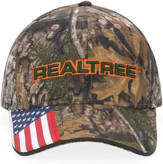 Realtree APX Camo Baseball Cap Hat 100% Cotton Twill (Peached) Men Woman Outdoor Casual Party Headwear Unisex