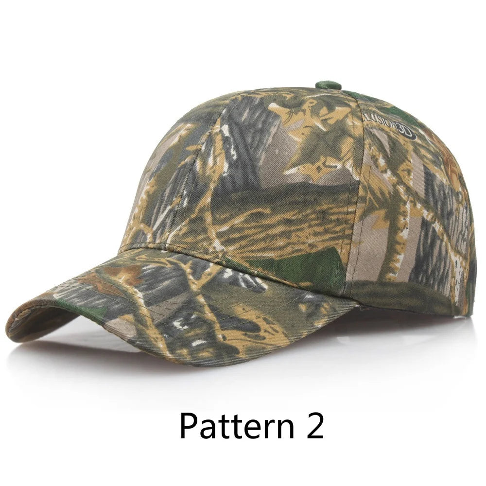 Men Outdoor Cap Hunting Real Tree Camouflage Camo cap Adult Leaves Baseball Cap Hiking hat casual dad hat Adjustable