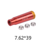 Tactical Red Laser Bore Sighter Boresighter 7MM 8MM .38 .45 .222 5.45x39 .303 7.62x39 7x57R 300WIN 6.5mm Bullet Snap Caps