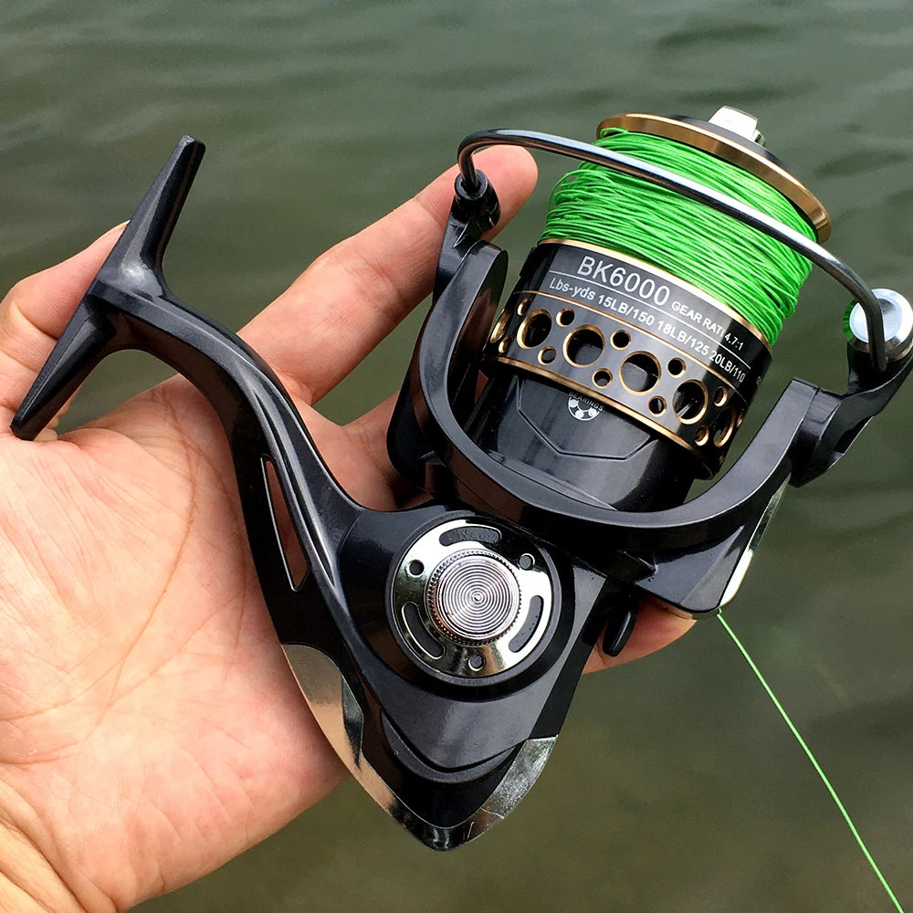 Spinning Reel 2000 - 7000 Ultralight Max Drag 12kg 5.2:1/4.7:1 Surfcasting Fishing Reel Spin Saltwater Jigging Reels