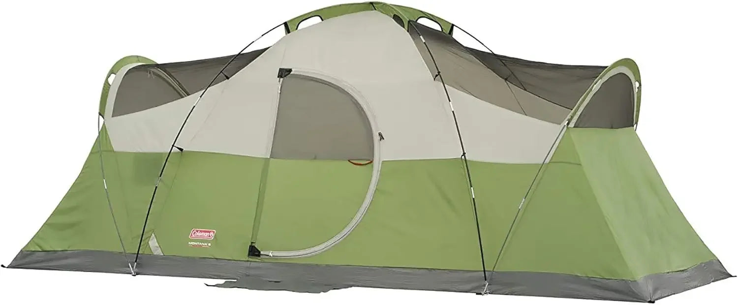 Coleman Montana Camping Tent, 6/8 Person Family Tent with Included Rainfly, Carry Bag, and Spacious Interior, Fits Multiple Quee