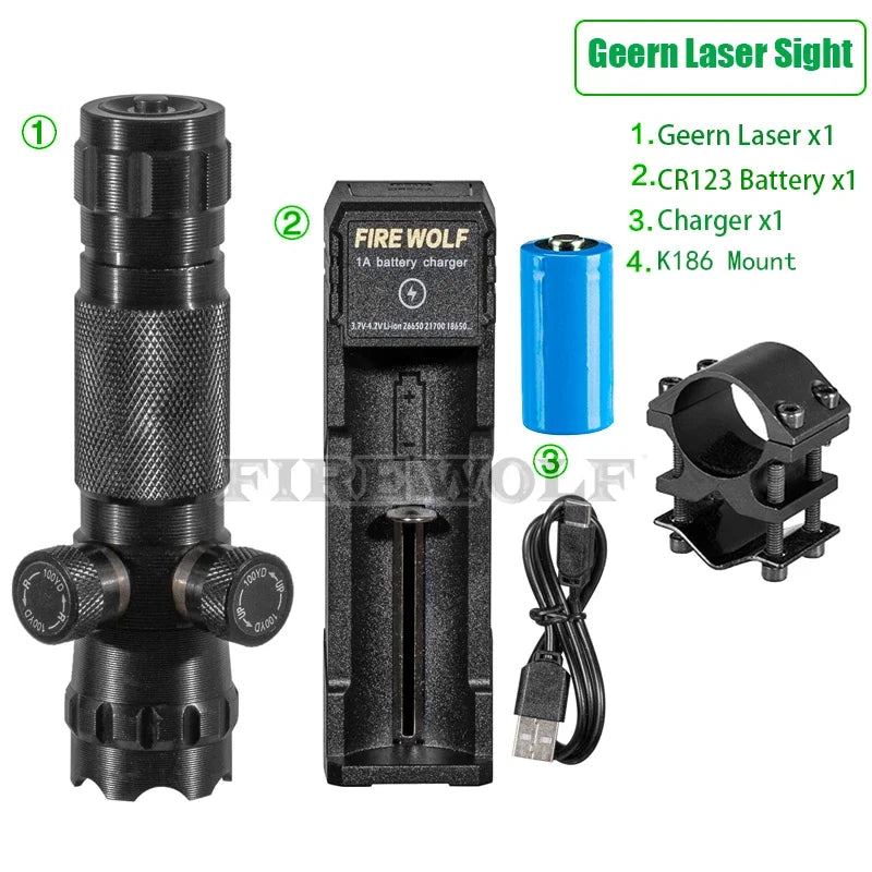 CX Laser Pointer Pen Green Laser Can Be Adjusted Up Down Left Right Infrared Set Sight Calibrator Hand-adjusted Laser Pointer