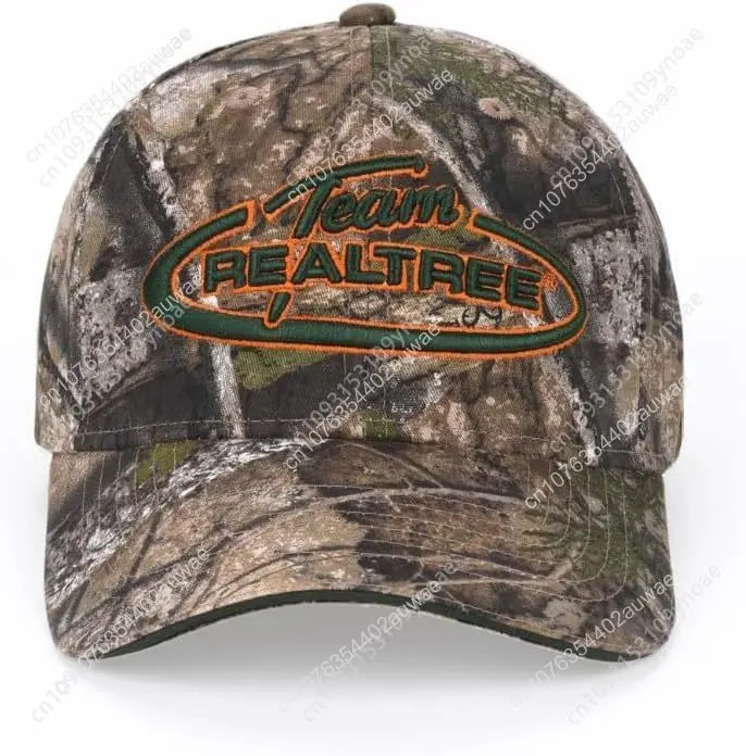 Realtree APX Camo Baseball Cap Hat 100% Cotton Twill (Peached) Men Woman Outdoor Casual Party Headwear Unisex