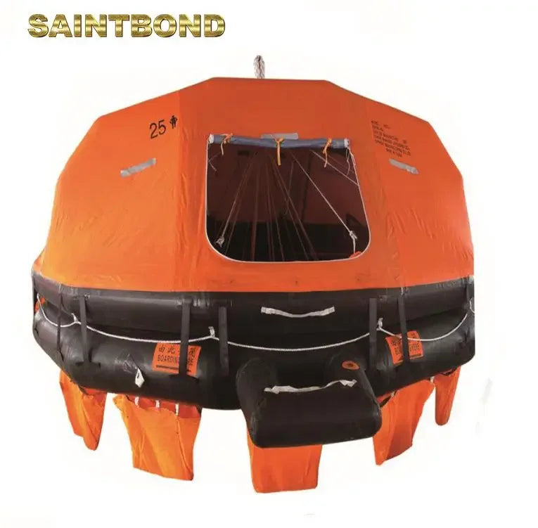 Self Inflating Emergency Throw-overboard Inflatable 6 Persons SOLAS CSM Raft Liferaft Valise 6 Man Life Rafts