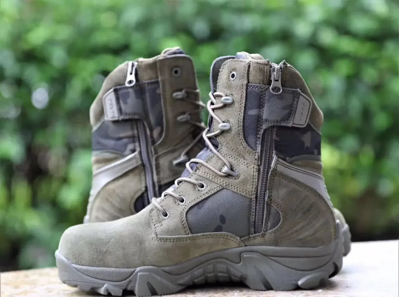 Men Tactical Boots Hiking Shoes Combat Size 39-47 Non-slip Wear-resistant Comfortable Shoes 2024 Men Boots