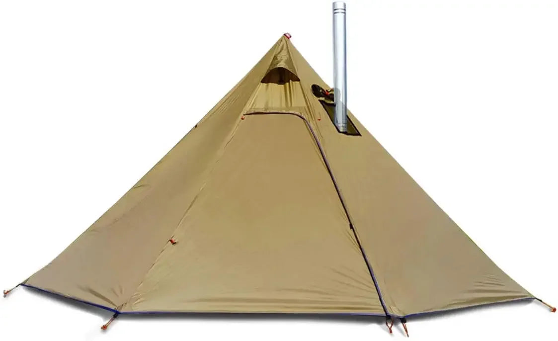 4 Persons 5lb Lightweight Tipi Hot Tents with Stove Jack, 7'3