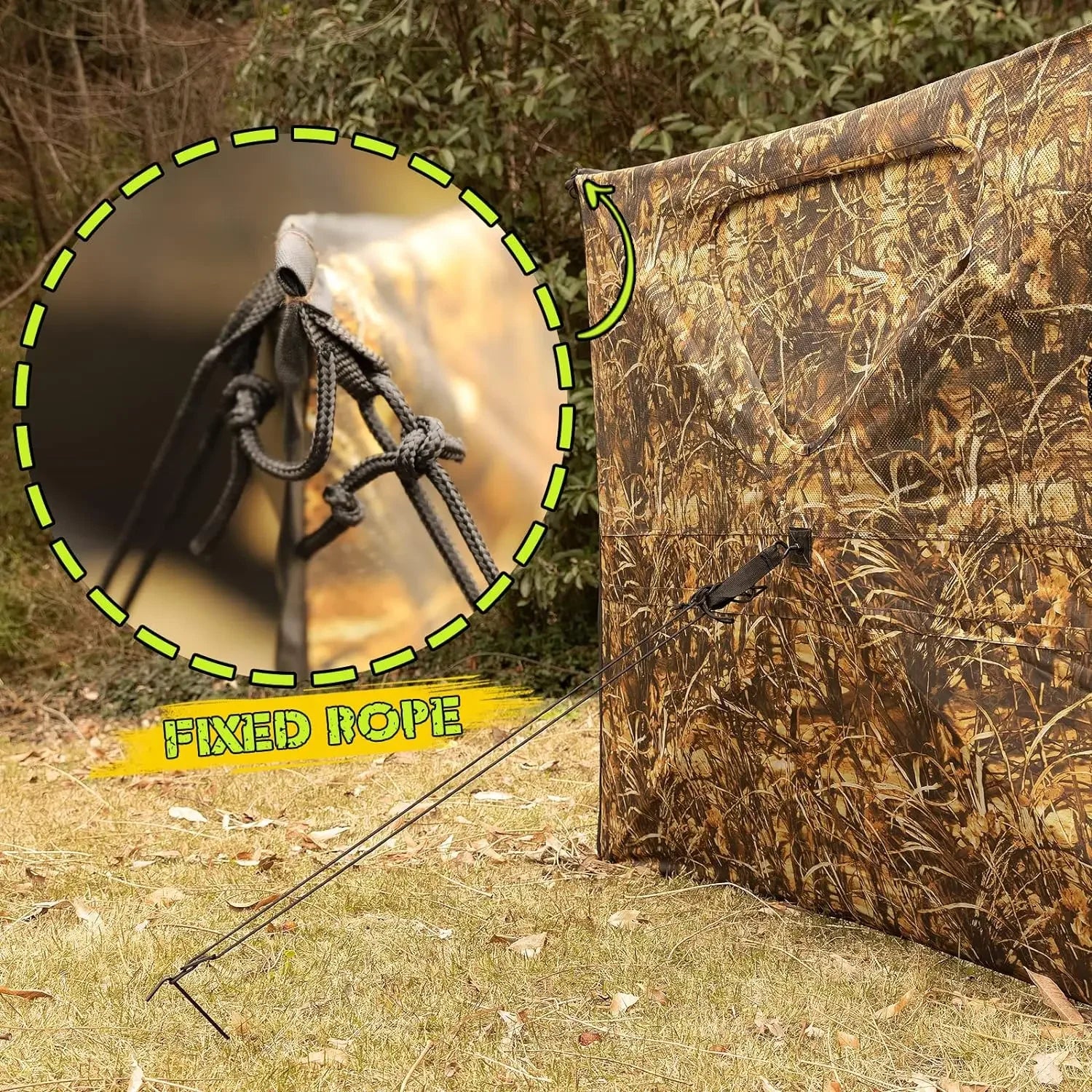 Pop Up Ground Blinds, Easy to Install, Deer, Turkey, Duck Hunting Blinds, Camo Tent, Outdoor Camouflage Net