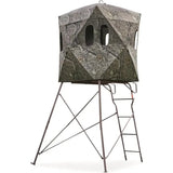 6 Foot Tripod Hunting Tower Blind, 2-Man Stand Elevated, Hunting Gear Equipment Accessories