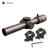 T-EAGLE EOS 1.2-6 X24 IR Tactical Riflescope Spotting Scope for Rifle Hunting Optical Collimator Air Gun Sight Red Green Light