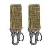 Outdoor Tactical Backpack Accessories Crochet Strap Buckles and Woven Strap Buckles 2 Pieces