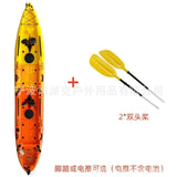 Single person splicing kayak, two person penguin foot pedal, fin foot pedal, plastic canoe, detachable and portable