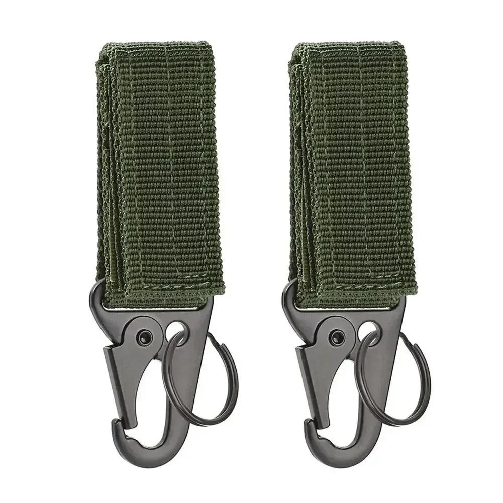 Outdoor Tactical Backpack Accessories Crochet Strap Buckles and Woven Strap Buckles 2 Pieces