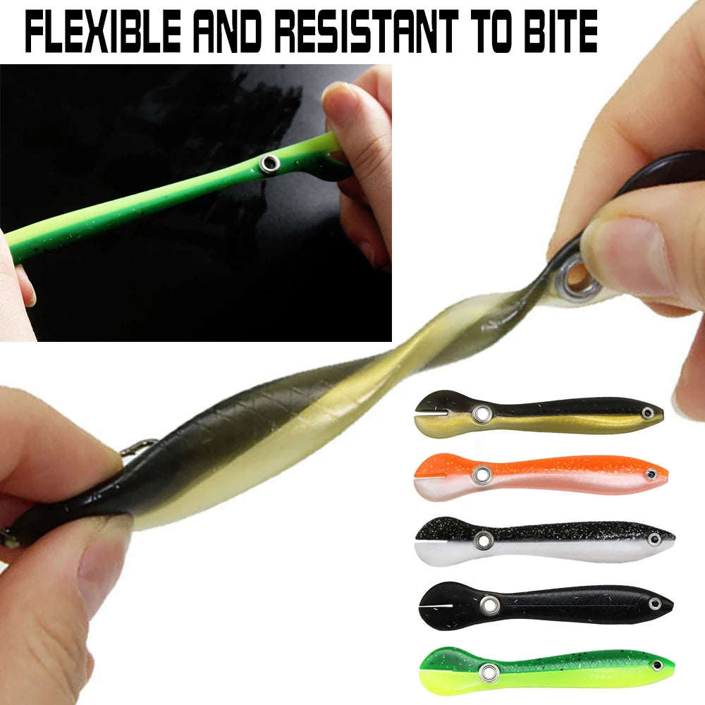 Good Quality Professional Shad Fishing Lure 5Pcs Soft 10cm Silicone Baits Swimbait Jigging Lure Artificial Baits 5pcs