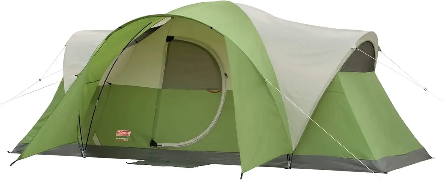 Coleman Montana Camping Tent, 6/8 Person Family Tent with Included Rainfly, Carry Bag, and Spacious Interior, Fits Multiple Quee