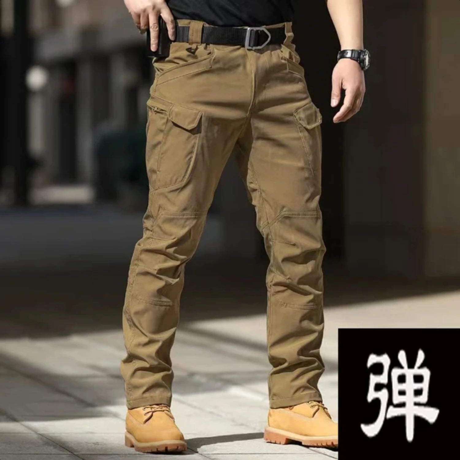 Men's Tactical Combat Gargo Elastic Camping Hiking Trekking Climbing Outdoor Trousers Spring Autumn  Quick Dry Pants