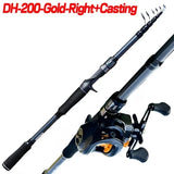 Ultralight Carbon Spinning Fishing Rod Combo 1.8m-3.0m Lure Pole M Action 2000 3000 4000Series Carp Feeder Reel for All Waters