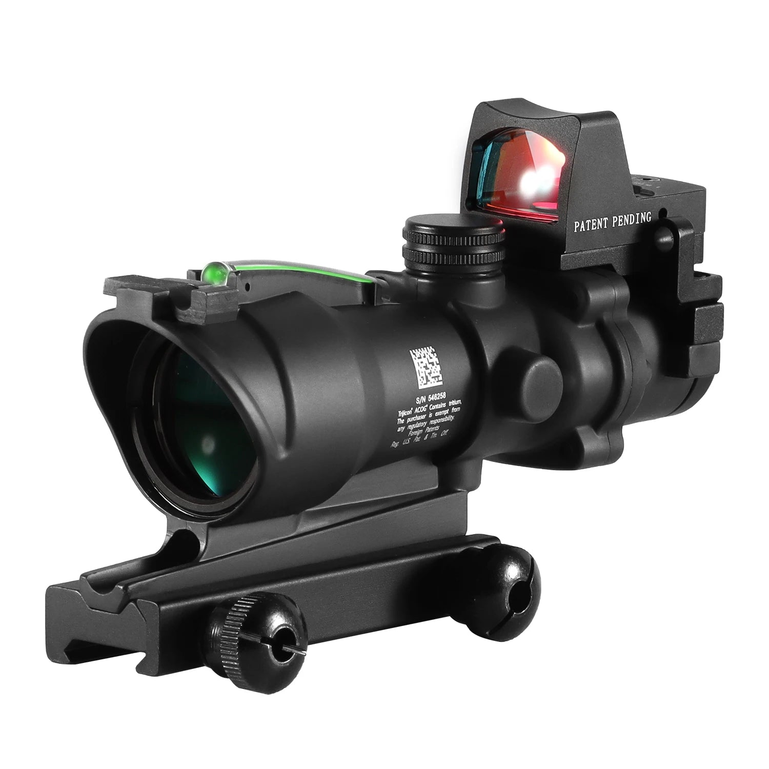 Adjustable 4x32 Red Dot 1x  4x Scope RMR Red Dot Tactical Scope 20mm Rail Scope for Glock Hunting