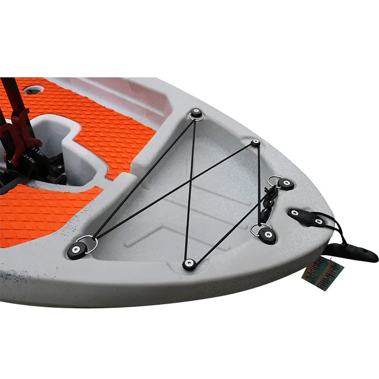 Plastic Fishing Kayak with Pedal Drive Fishing Boat Single Seat Sit on Top Pedal Kayak PE 8FT CE Certificate VK 1pcs