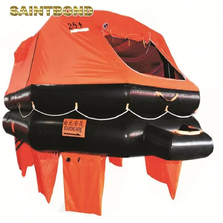 Self Inflating Emergency Throw-overboard Inflatable 6 Persons SOLAS CSM Raft Liferaft Valise 6 Man Life Rafts