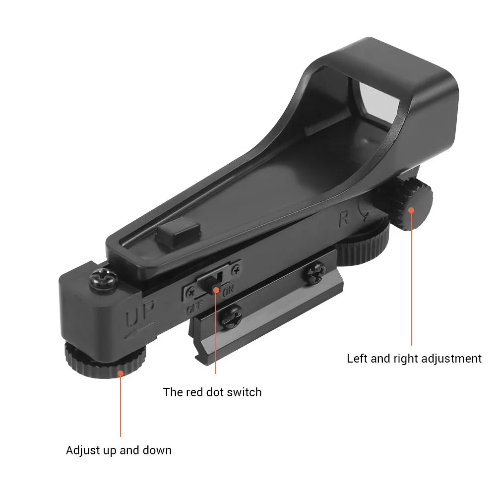 Airsoft Scope Red Green Dot Sight Tactical Air Gun Scope Optics Sniper Reflex Sight for 20mm/11MM Rail Mounted