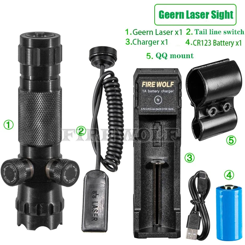 CX Laser Pointer Pen Green Laser Can Be Adjusted Up Down Left Right Infrared Set Sight Calibrator Hand-adjusted Laser Pointer