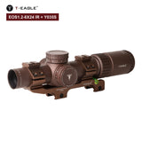 T-EAGLE EOS 1.2-6 X24 IR Tactical Riflescope Spotting Scope for Rifle Hunting Optical Collimator Air Gun Sight Red Green Light