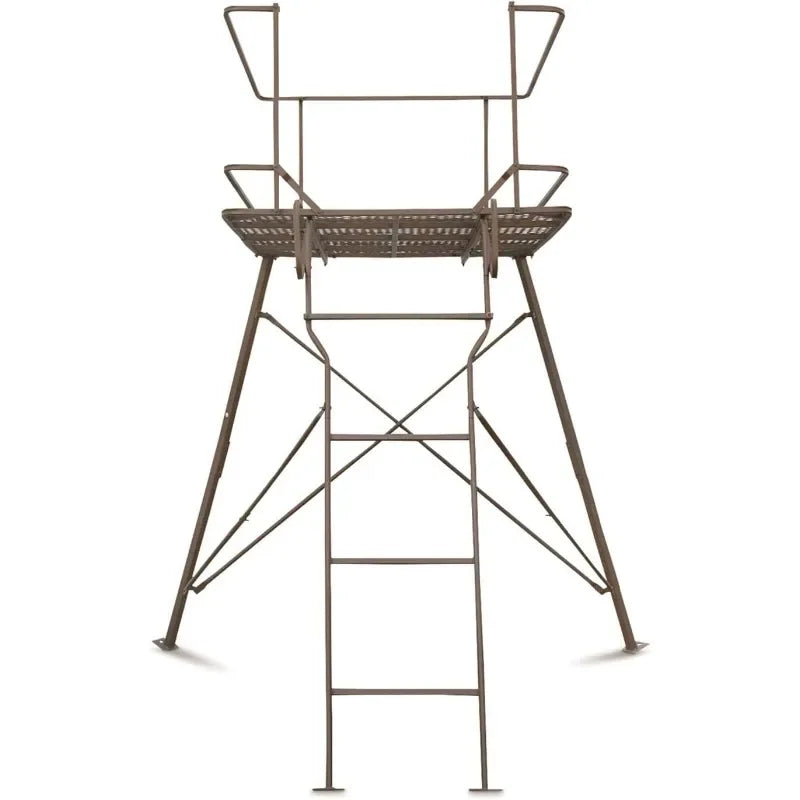 6 Foot Tripod Hunting Tower Blind, 2-Man Stand Elevated, Hunting Gear Equipment Accessories